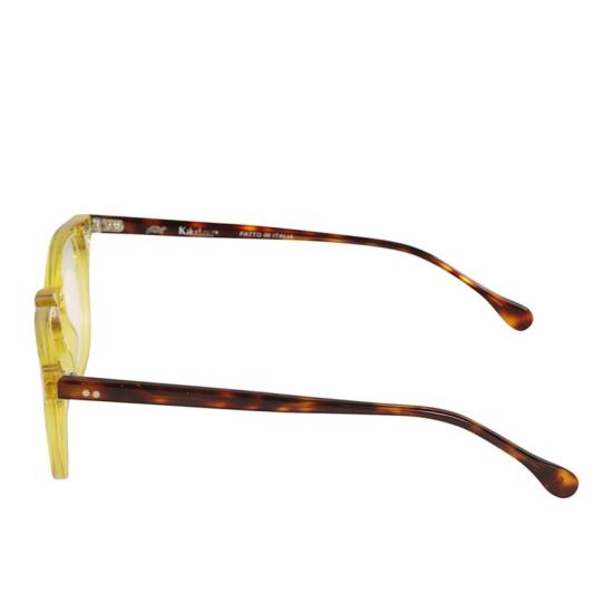  카돌 선글라스 쿠비노 반투명 옐로우 라운드 프레임 카도르 안경 - KADOR