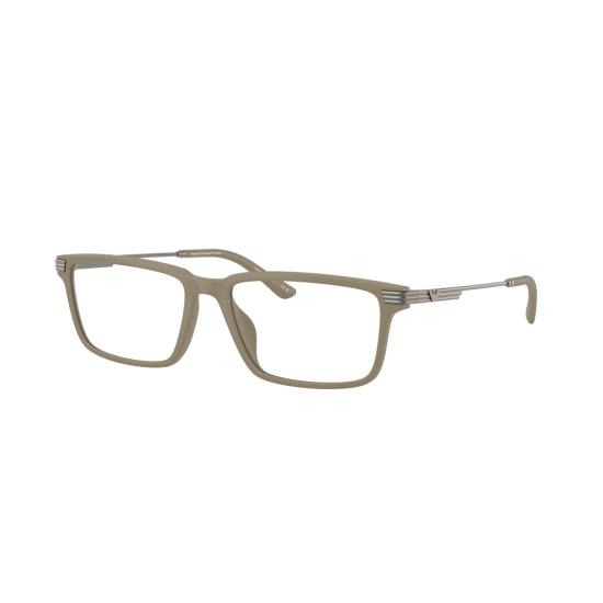 26SS 엠포리오 아르마니 안경 0Ea3268u 금속 장식이 있는 직사각형 프레임 안경 - EMPORIO ARMANI