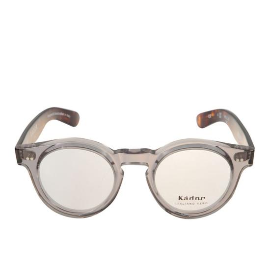  카돌 선글라스 몬도 라운드 투명 회색 안경 (호피무늬 다리)