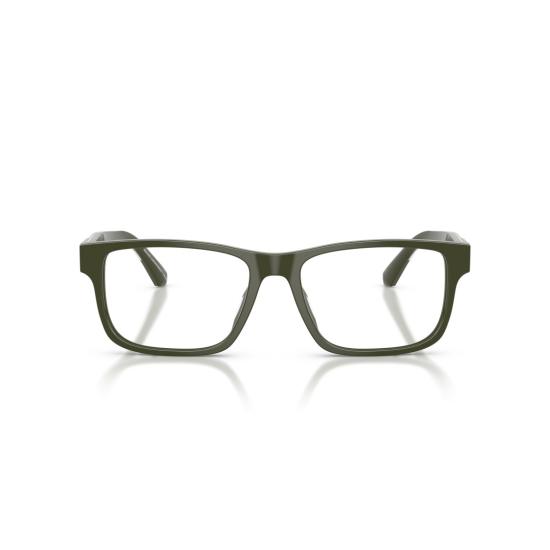 26SS 엠포리오 아르마니 안경 0Ea3265u 금속 장식이 있는 직사각형 아세테이트 안경 - EMPORIO ARMANI