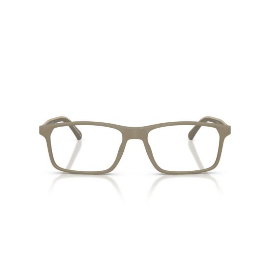 26SS 엠포리오 아르마니 안경 0Ea3266u 무광 마감 직사각형 안경, 은은한 로고 디테일 - EMPORIO ARMANI