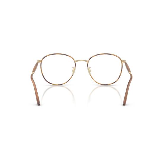  조르지오 아르마니 안경 0Ar5161j 얇은 금속 프레임 안경 (호피 무늬 포인트) - GIORGIO ARMANI