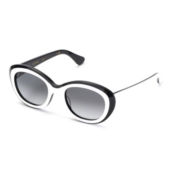  카돌 선글라스 그레이스 오버사이즈 타원형  (볼드 블랙)