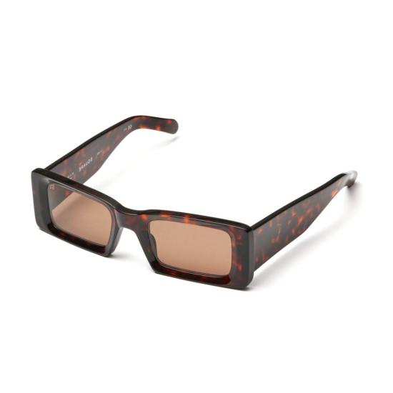  카돌 선글라스 사각형의 볼드한 디자인, 호피 무늬, 틴티드 렌즈 - KADOR