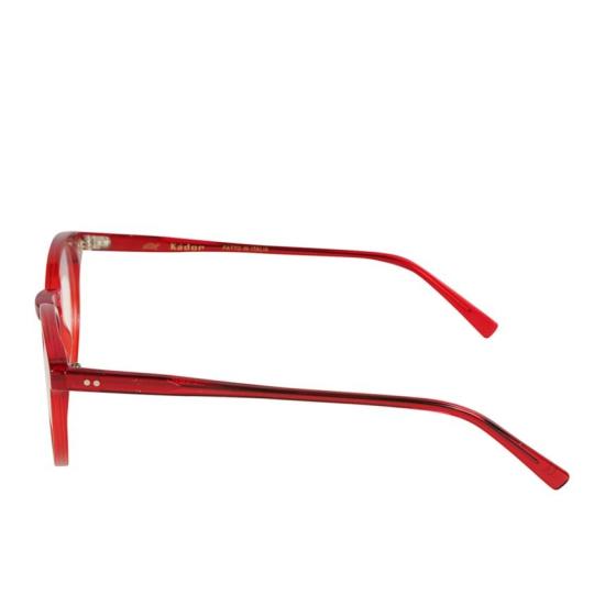  카돌 선글라스 Chyli/N 반투명 레드 원형 프레임 안경 (유광 마감) - KADOR