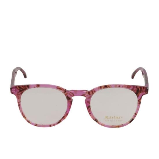  카돌 선글라스 쿠바 반투명 핑크 및 브라운 호피무늬 안경