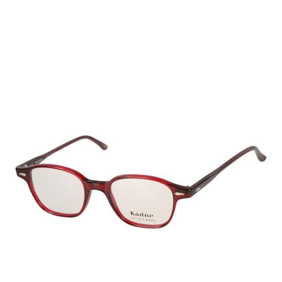  카돌 선글라스 쿼드로 반투명 딥 레드 직사각형 프레임 안경 - KADOR