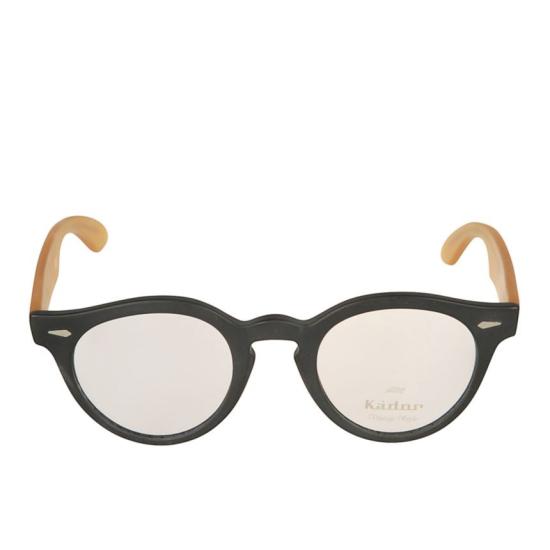  카돌 선글라스 로빈 라운드 프레임 안경 (앰버 템플)