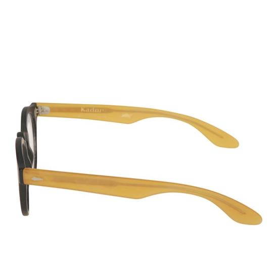  카돌 선글라스 로빈 라운드 프레임 안경 (앰버 템플) - KADOR