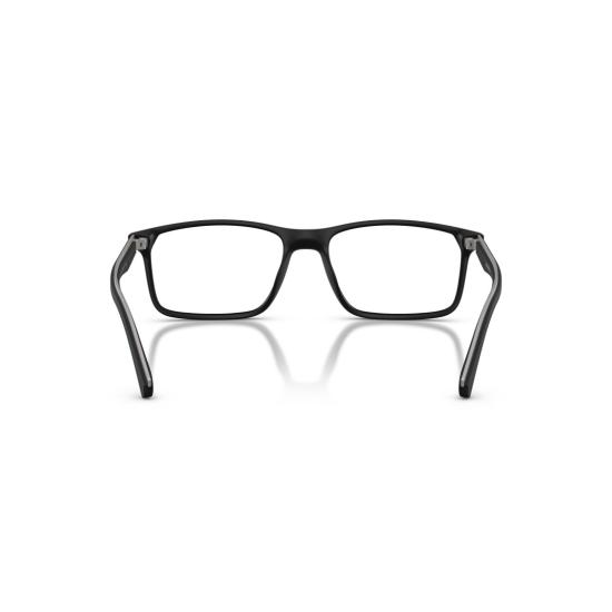 26SS 엠포리오 아르마니 안경 0Ea3266u 무광 블랙 직사각형 안경 (은은한 로고 포함) - EMPORIO ARMANI