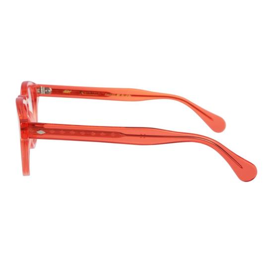  카돌 안경 우디 칼 49 반투명 적황색 둥근 사각형 안경 - KADOR