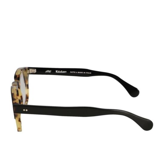  카돌 선글라스 보스턴/N 둥근 호피무늬 프레임 안경테 (메탈릭 장식 포함) - KADOR