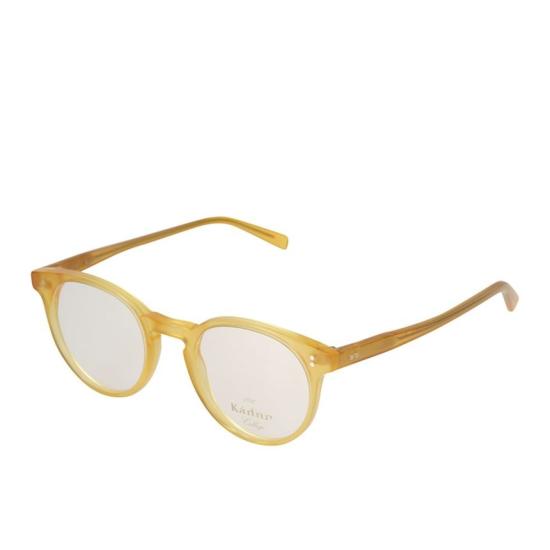  카돌 선글라스 Chyli/N 반투명 앰버-옐로우 라운드형 안경테 (키홀 브릿지) - KADOR