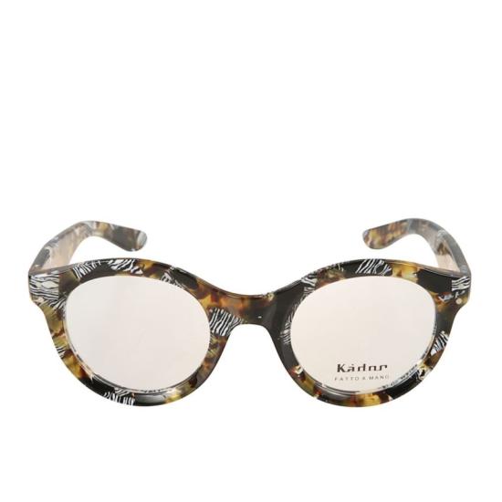  카돌 선글라스 호피무늬와 얼룩말 무늬가 있는 두껍고 둥근 안경