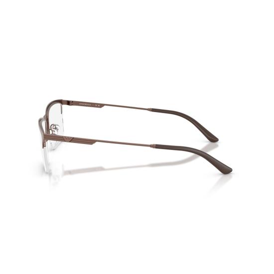 26SS 엠포리오 아르마니 안경 0Ea1177 무광 갈색 반무테 직사각형 안경테 - EMPORIO ARMANI