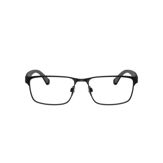 26SS 엠포리오 아르마니 안경 0Ea1105 무광 블랙 마감 직사각형 금속 - EMPORIO ARMANI