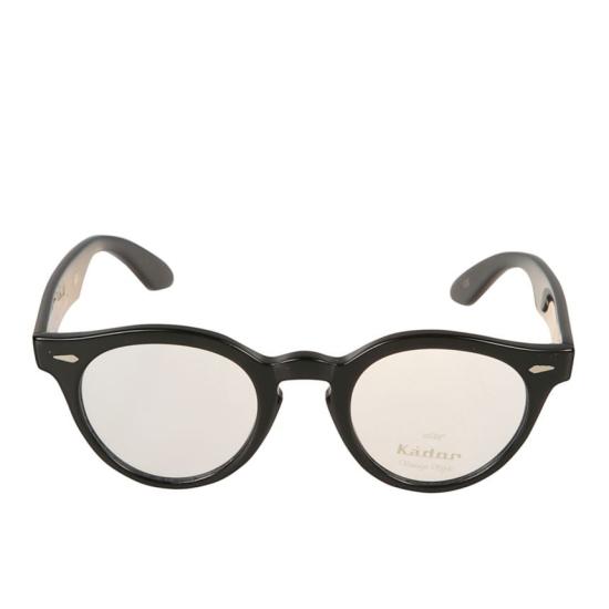  카돌 선글라스 견고한 템플이 있는 로빈 유광 블랙 원형 프레임