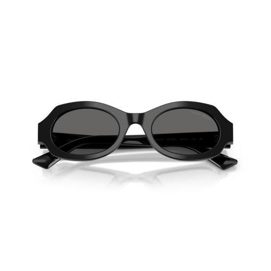  조르지오 아르마니 선글라스 0Ar8245hu 타원형 블랙 아세테이트  (어두운 색 렌즈 포함) - GIORGIO ARMANI