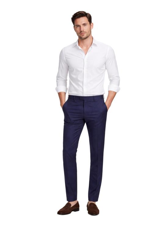 26SS 프랜지스 콜렉션 수트 팬츠 4C10EAUTXEEVUE 90 Blu navy - FRANZESE COLLECTION