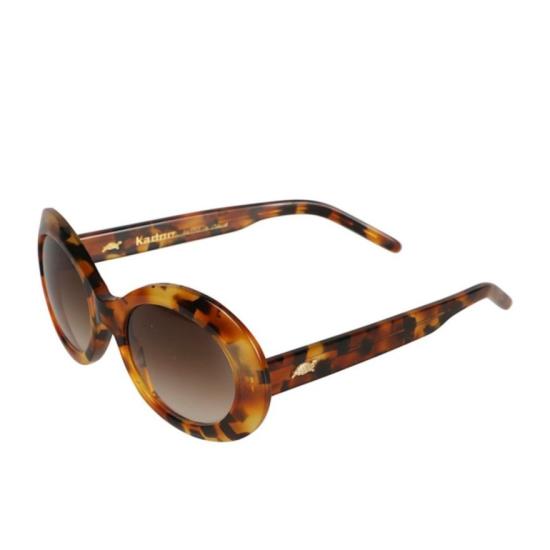  카돌 선글라스 돌체 비타 호피무늬 타원형  (그라데이션 렌즈 포함) - KADOR