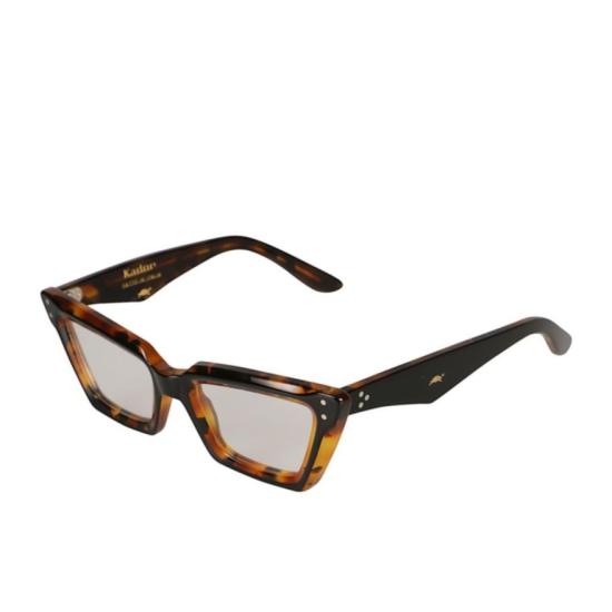  카돌 선글라스 알렉산드라 볼드 직사각형 호피무늬  (골드 액센트 포함) - KADOR