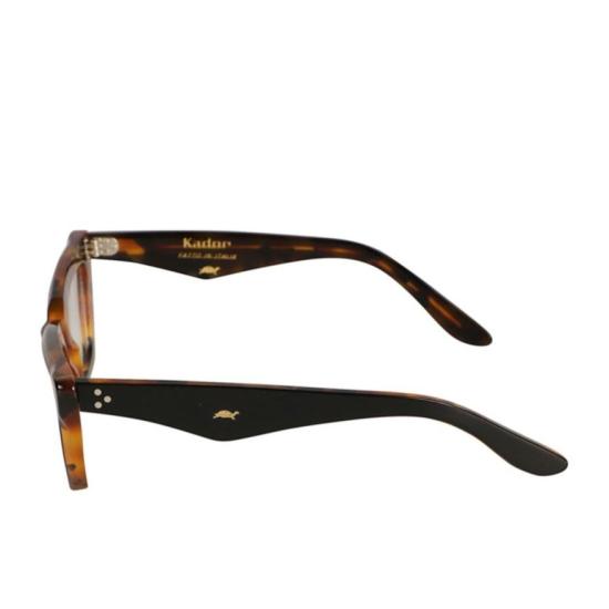  카돌 선글라스 알렉산드라 볼드 직사각형 호피무늬  (골드 액센트 포함) - KADOR