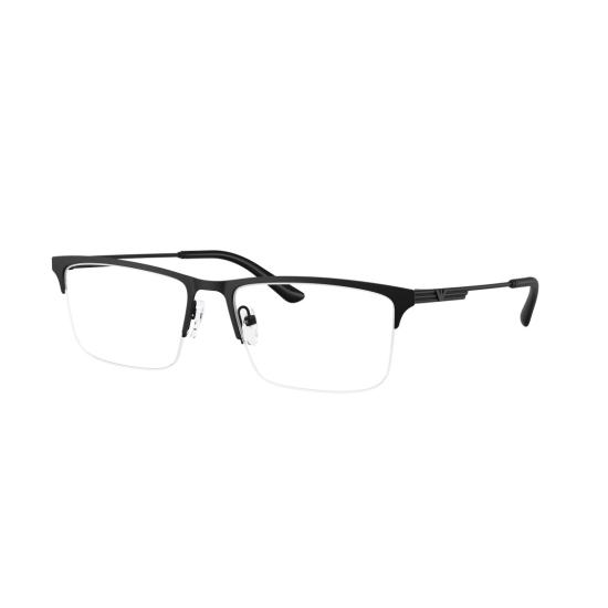 26SS 엠포리오 아르마니 안경 0Ea1177 반무테 블랙 메탈 프레임 안경 - EMPORIO ARMANI