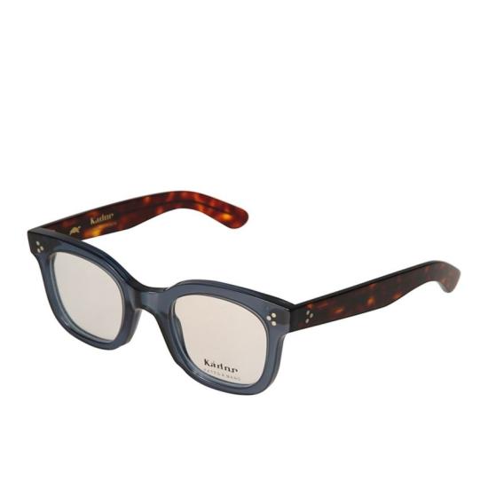  카돌 선글라스 헤리티지 반투명 다크 블루 안경테 (호피 무늬 다리) - KADOR
