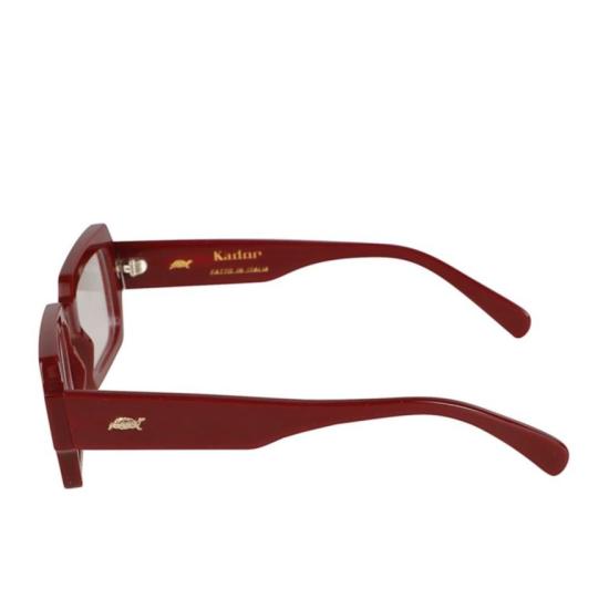  카돌 선글라스 에비 볼드 기하학 안경, 딥 버건디 색상 - KADOR