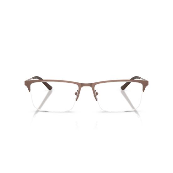 26SS 엠포리오 아르마니 안경 0Ea1177 무광 갈색 프레임의 반무테 직사각형 안경 - EMPORIO ARMANI