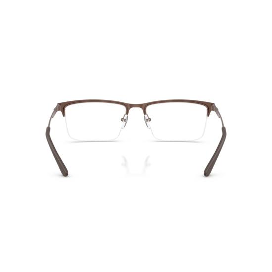 26SS 엠포리오 아르마니 안경 0Ea1177 무광 갈색 프레임의 반무테 직사각형 안경 - EMPORIO ARMANI