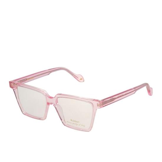  카돌 선글라스 골드 액센트가 있는 패셔너블한 오버사이즈 핑크 직사각형 - KADOR