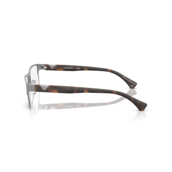 26SS 엠포리오 아르마니 안경 0Ea1027 직사각형 회색 안경테 (호피무늬 다리) - EMPORIO ARMANI