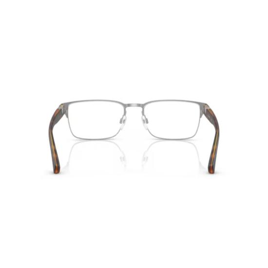 26SS 엠포리오 아르마니 안경 0Ea1027 직사각형 회색 안경테 (호피무늬 다리) - EMPORIO ARMANI