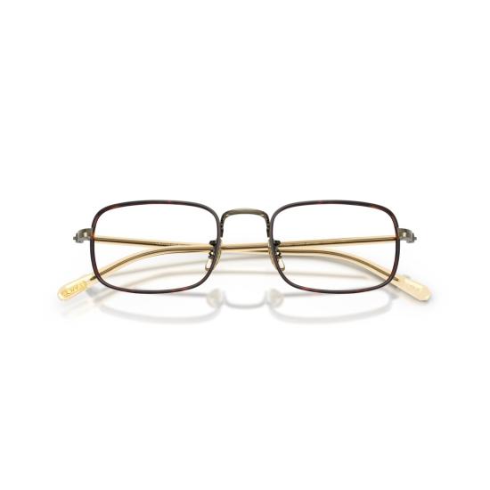 26SS 올리버피플스 안경 0Ov1366t 직사각형 티타늄  (골드톤 템플) - OLIVER PEOPLES