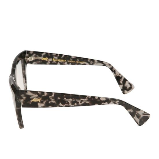  카돌 선글라스 골드 브랜딩이 돋보이는 참 호피 무늬 사각 프레임 안경 - KADOR
