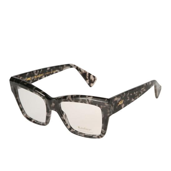  카돌 선글라스 골드 브랜딩이 돋보이는 참 호피 무늬 사각 프레임 안경 - KADOR