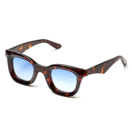  카돌 안경 조야 호피무늬 사각 프레임  (그라데이션 블루 렌즈) - KADOR