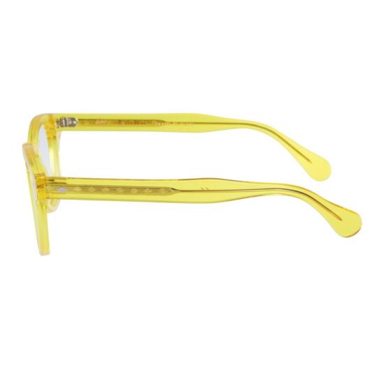  카돌 안경 우디 칼 49 반투명 옐로우 라운드 스퀘어 안경 - KADOR