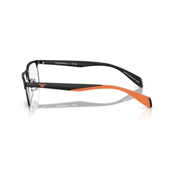 26SS 엠포리오 아르마니 안경 0Ea1149 직사각형 검정색 안경 (조절 가능한 코받침 포함) - EMPORIO ARMANI