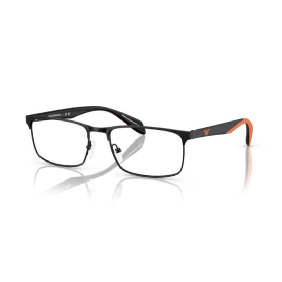 26SS 엠포리오 아르마니 안경 0Ea1149 직사각형 검정색 안경 (조절 가능한 코받침 포함) - EMPORIO ARMANI
