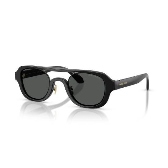  조르지오 아르마니 선글라스 0Ar8247 골드 액센트가 있는 볼드한 직사각형 프레임 - GIORGIO ARMANI