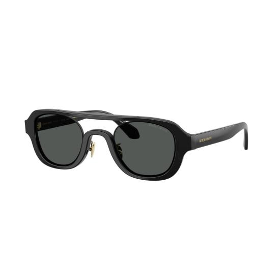  조르지오 아르마니 선글라스 0Ar8247 골드 액센트가 있는 볼드한 직사각형 프레임 - GIORGIO ARMANI