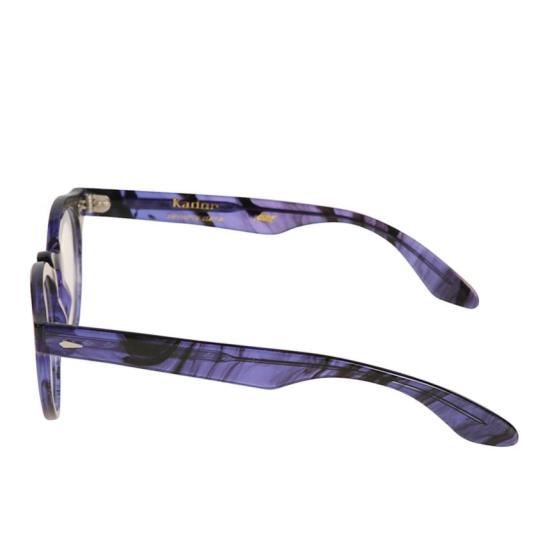  카돌 선글라스 로빈 마블 무늬 보라색과 검은색 둥근 프레임 안경 - KADOR