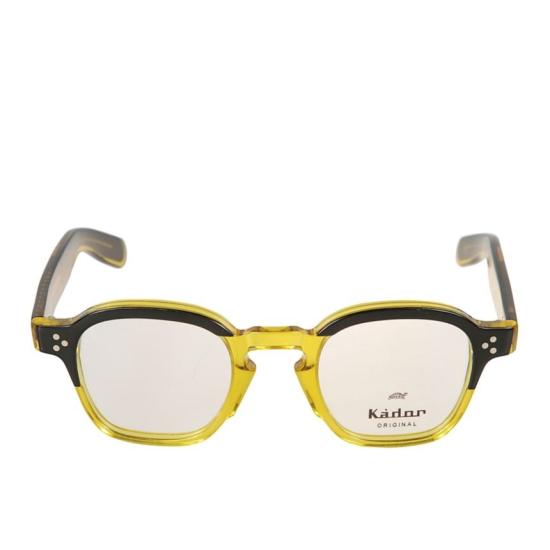  카돌 선글라스 잭 반투명 옐로우 스퀘어 프레임  (템플 부분에 포인트 색상 적용)
