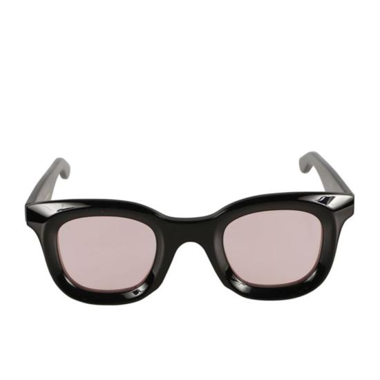  카돌 선글라스 조야 볼드 블랙 프레임 , 은은한 핑크 렌즈