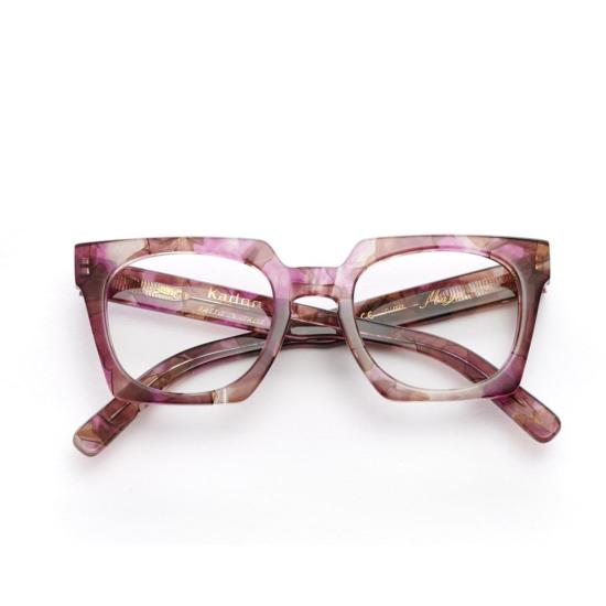  카돌 안경 마블 무늬 마감의 마야 오버사이즈 스퀘어 프레임