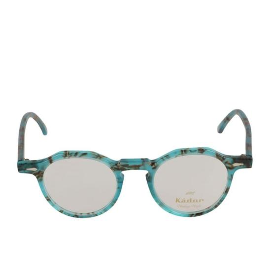  카돌 선글라스 저스틴 라운드 터쿼이즈 앤 브라운 호피 무늬 안경