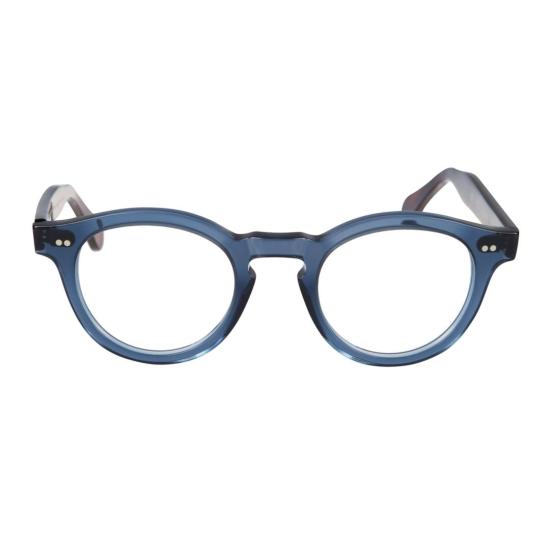  카돌 안경 토니 라운드 블루 안경테 (호피무늬 다리)