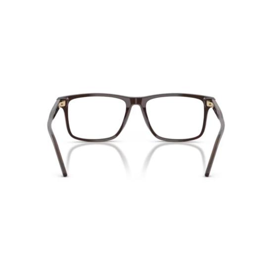  엠포리오 아르마니 안경 0Ea3257 금속 장식이 있는 직사각형 아세테이트 프레임 안경 - EMPORIO ARMANI